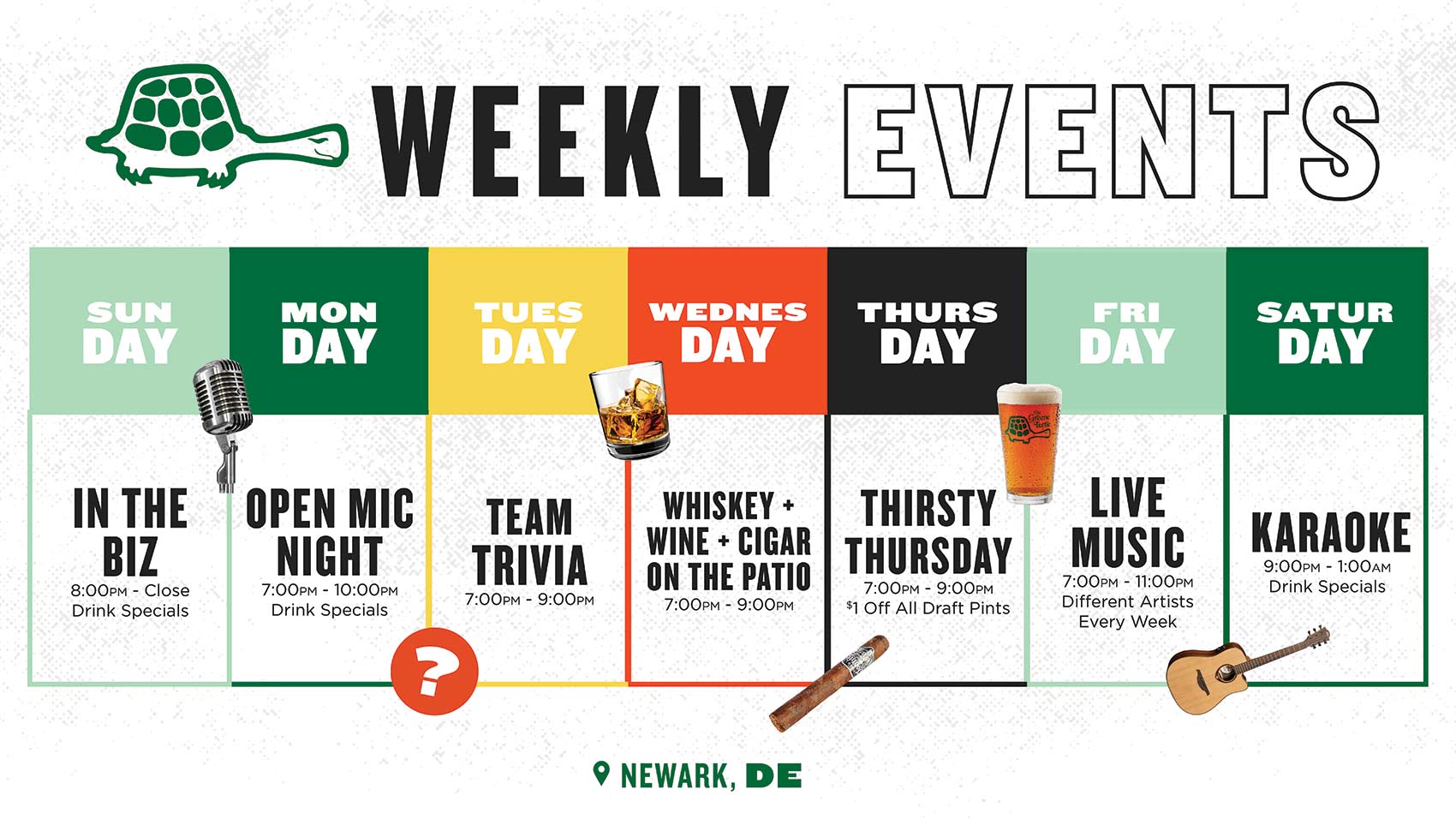 The Greene Turtle Weekly Events - Newark, DE