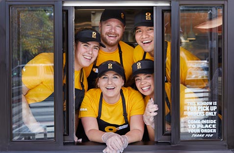 QDOBA Team Photo - Drive Thru Window