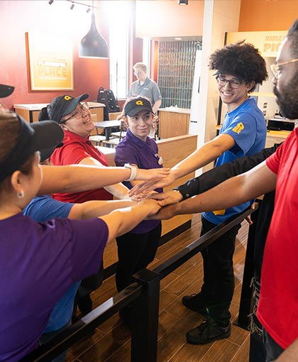 QDOBA Team Handshake