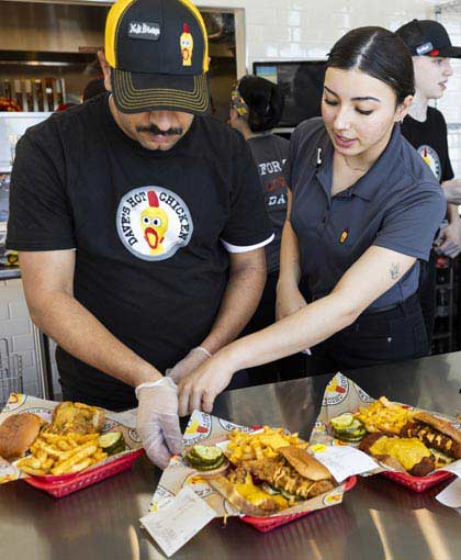 Dave's Hot Chicken Employee and Manager