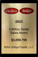 Checkers Franchisee Award - 3 Million Sales