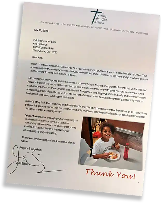 TIG Community Thank You Letter